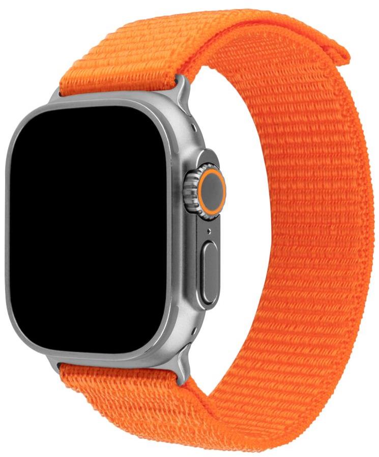 FIXED Nylon Sporty Strap pro Apple Watch Ultra 49mm oranžový