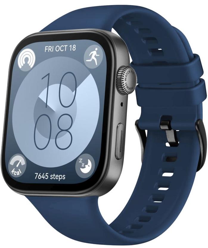 FIXED Silicone Strap pro Huawei Watch FIT 3/4 modrý