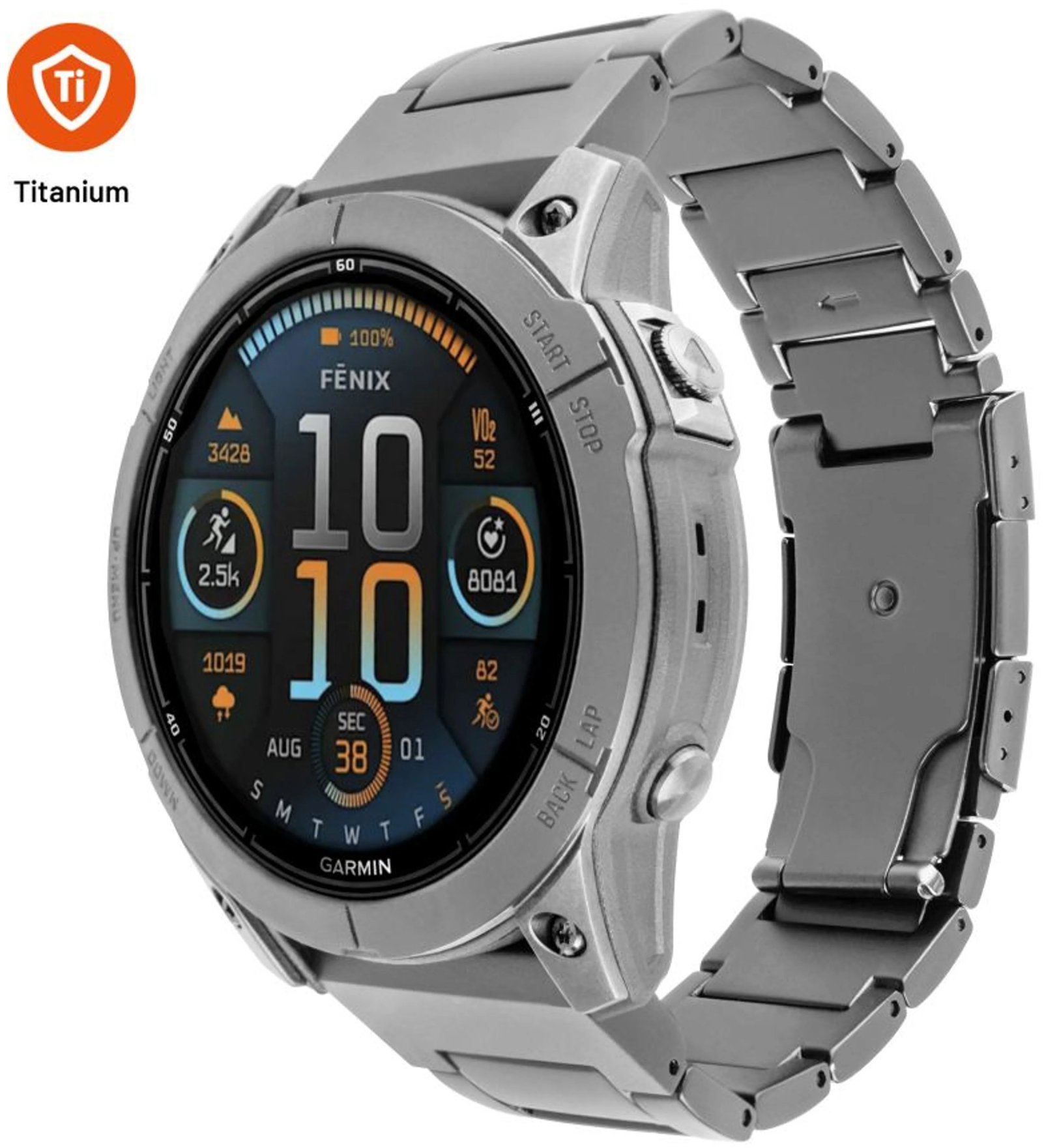 FIXED titanový pro Garmin QuickFit 22mm, přírodní titan