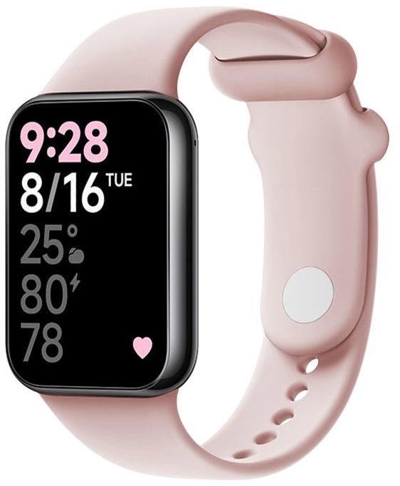 FIXED Silicone Strap pro Xiaomi Redmi Watch 5/4 Smart Band 9 Pro/8 Pro růžový