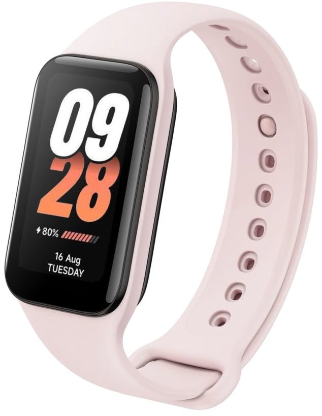 FIXED Silicone Strap pro Xiaomi Smart Band 8 Active růžový