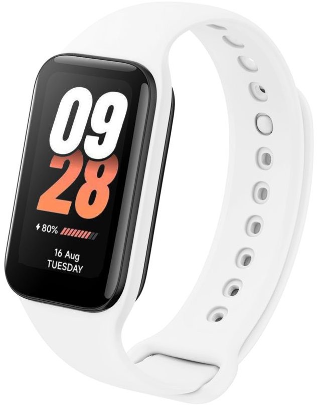 FIXED Silicone Strap pro Xiaomi Smart Band 8 Active bílý