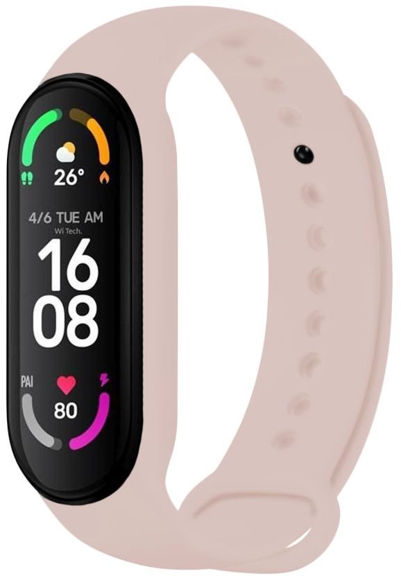 FIXED Silicone Strap pro Xiaomi Band 7/ Mi Band 6/ Mi Band 5 růžový