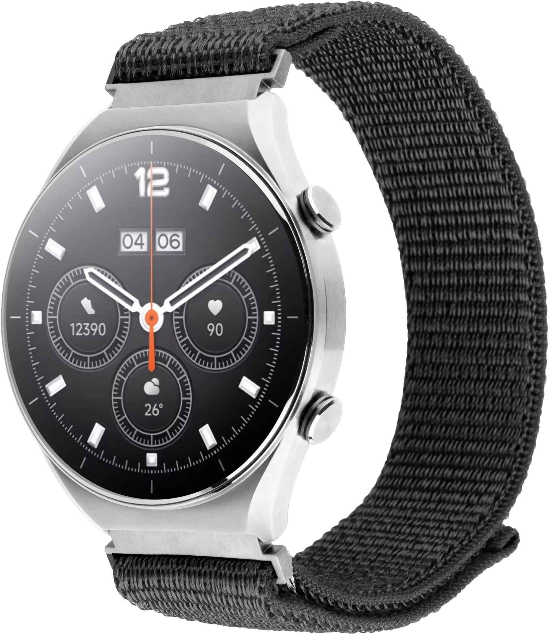 FIXED Nylon Sporty Strap pro Quick Release 18mm tmavě šedý