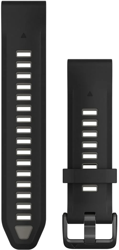Garmin silikonový QuickFit 20 - Black/Pebble Gray