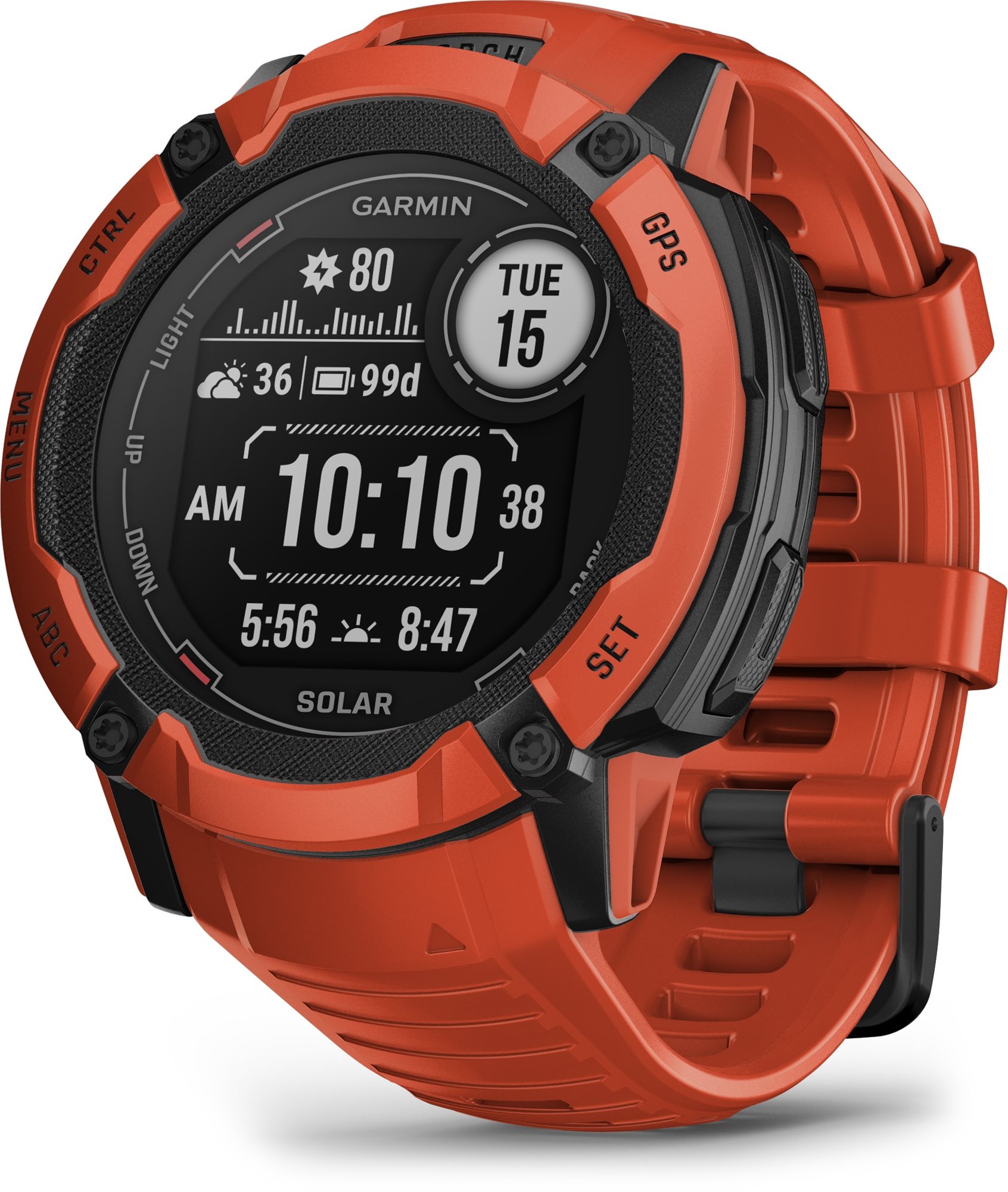 Garmin Instinct 2X Solar Flame Red