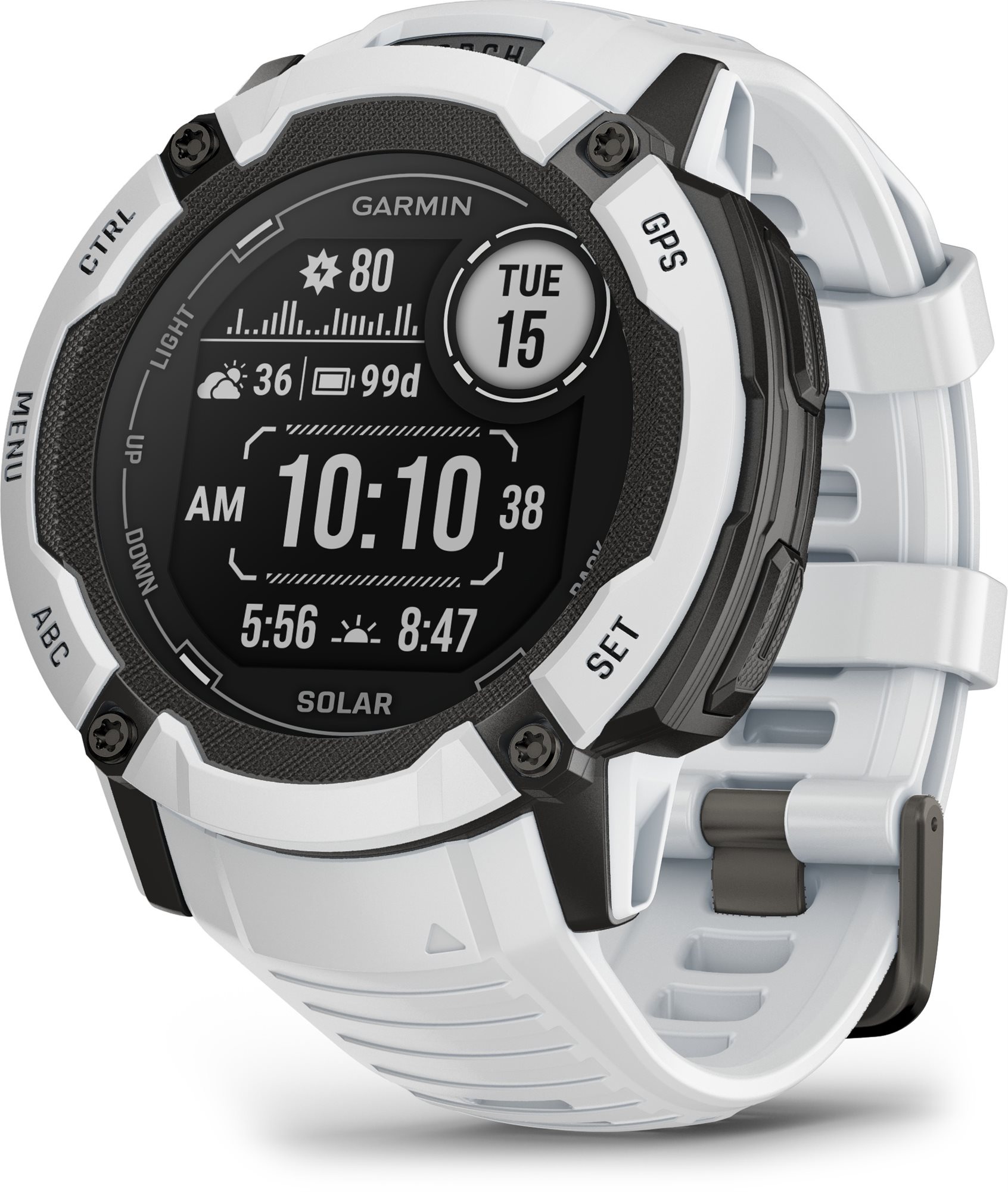 Garmin Instinct 2X Solar Whitestone