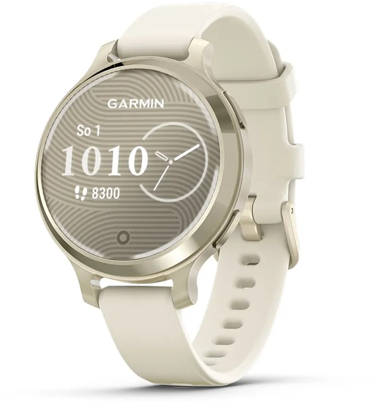 Garmin Lily 2 Active Lunar Gold/Bone Silicone Band