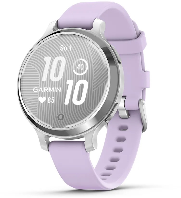 Garmin Lily 2 Active Silver/Purple Jasmine Silicone Band