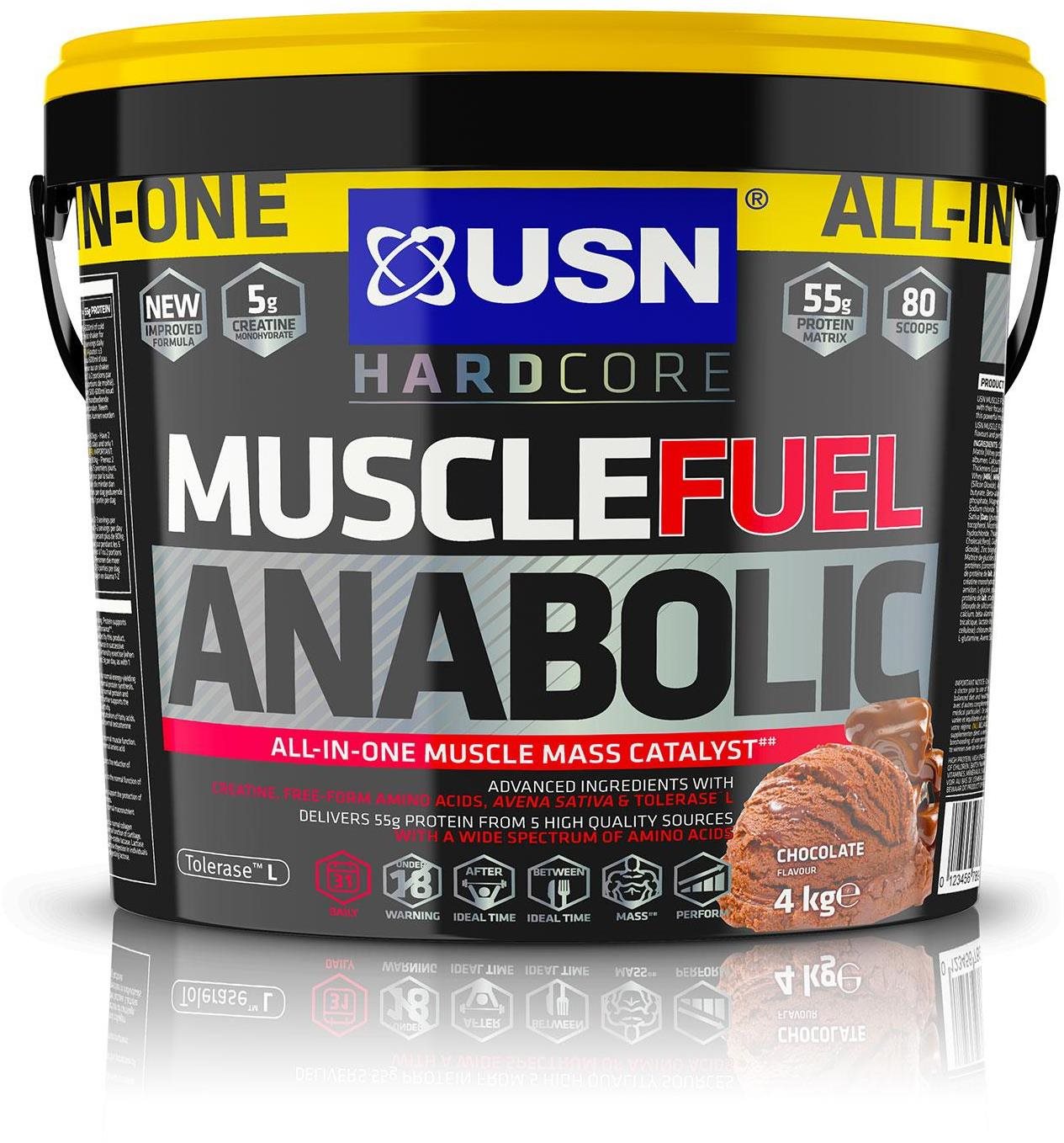 USN Muscle Fuel Anabolic 4000g, čokoláda