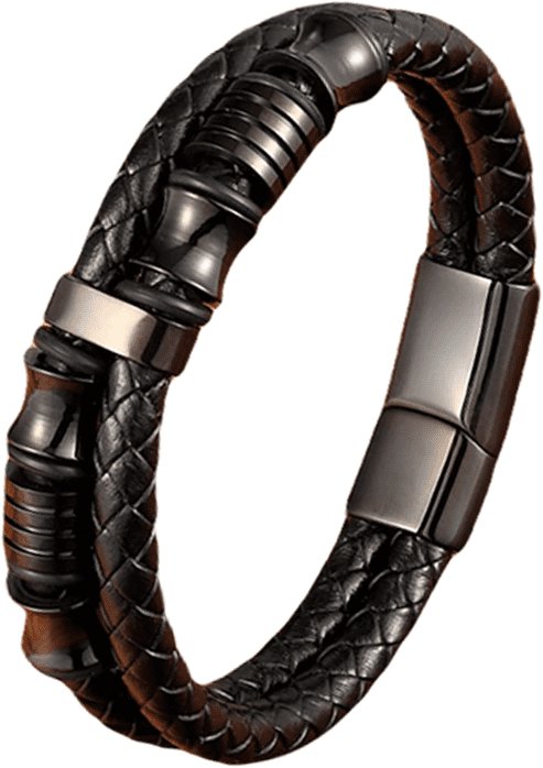 Predator Q1 Black Beautiful pánský náramek černý 21 cm