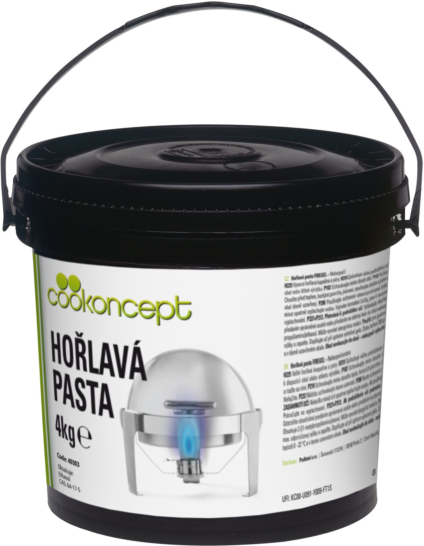 HENDI hořlavá pasta 4 kg, 4 kg 190401