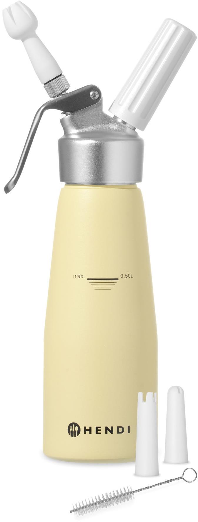Hendi 975855 Láhev na šlehačku Kitchen line žlutá