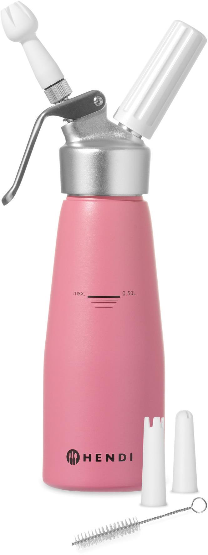 Hendi 975886 Láhev na šlehačku Kitchen line červená
