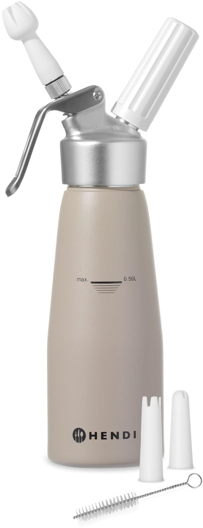 Hendi 975893 Láhev na šlehačku Kitchen line hnědá