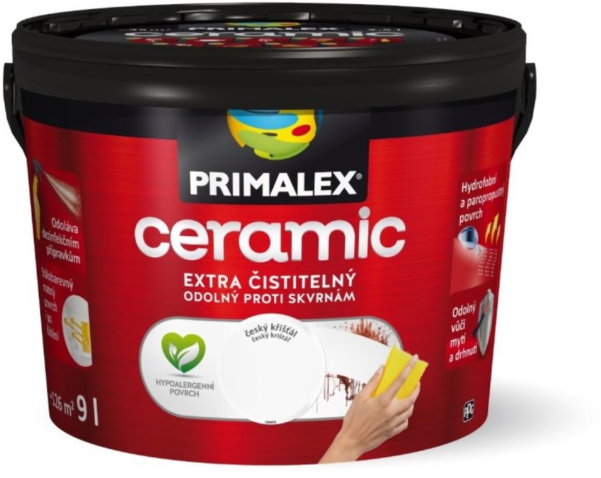 Primalex Ceramic český křišťál 9 l, bílá
