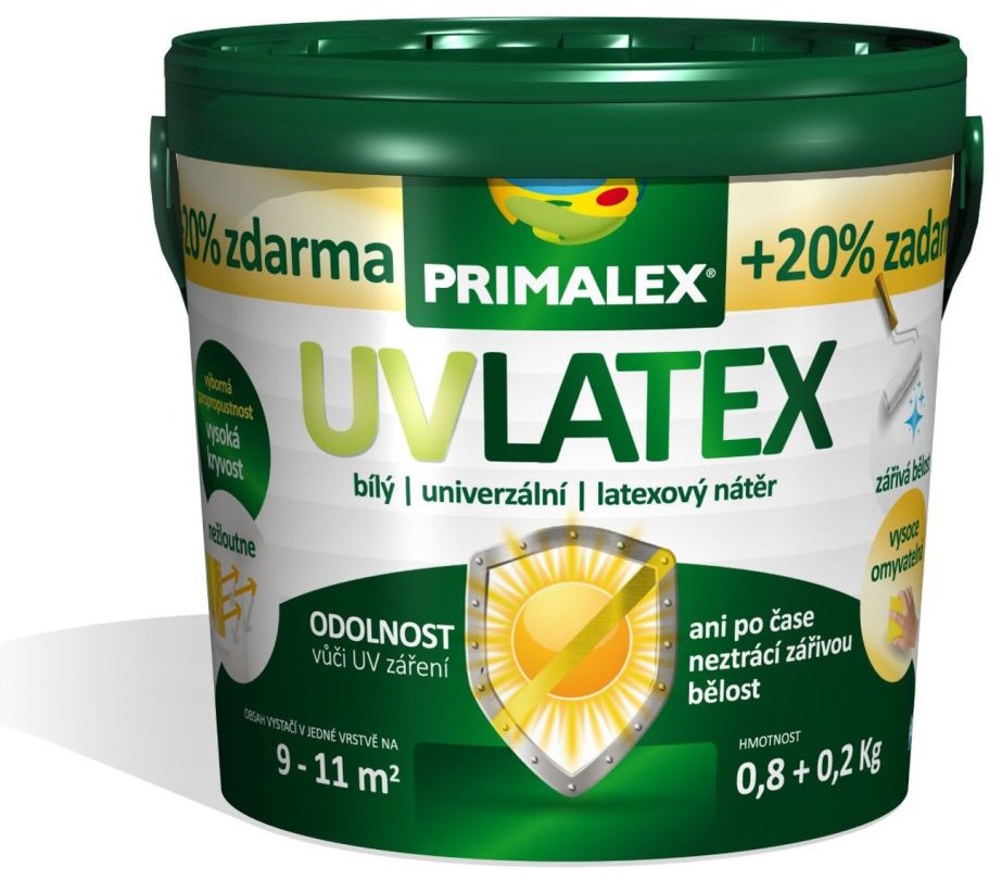 Primalex UV Latex 0,8+0,2 kg, bílá