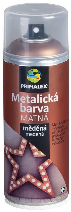 Primalex Sprej metalická MAT měděná 400 ml