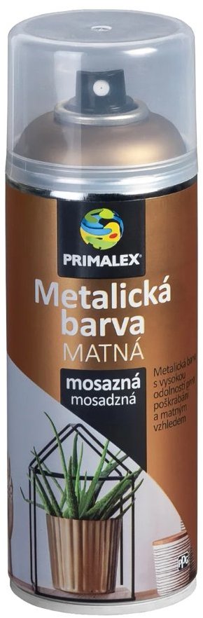 Primalex Sprej metalická MAT mosazná 400 ml