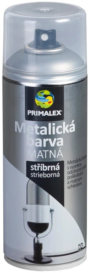 Primalex Sprej metalická MAT stříbrná 400 ml