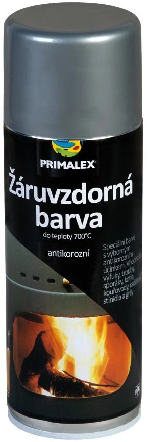 Primalex Sprej žáruvzdorná stříbrná 400 ml