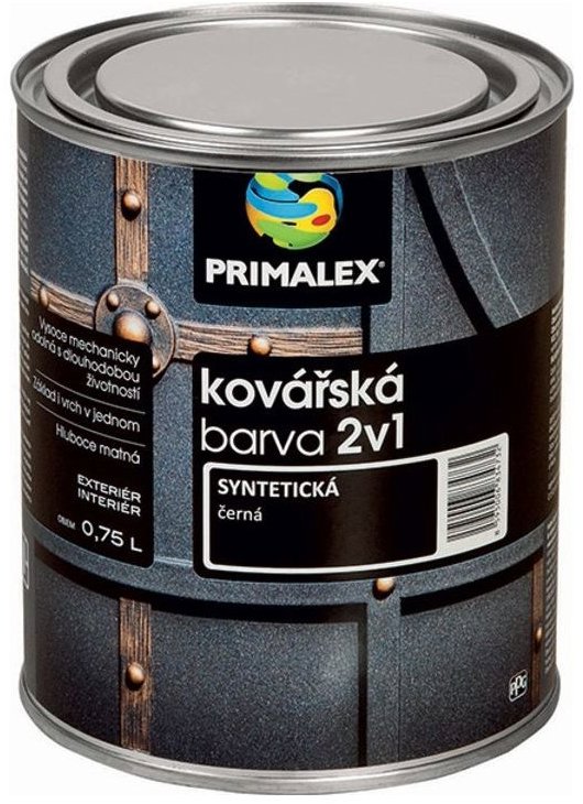Primalex Kovářská barva 2v1 černá 0,75 l