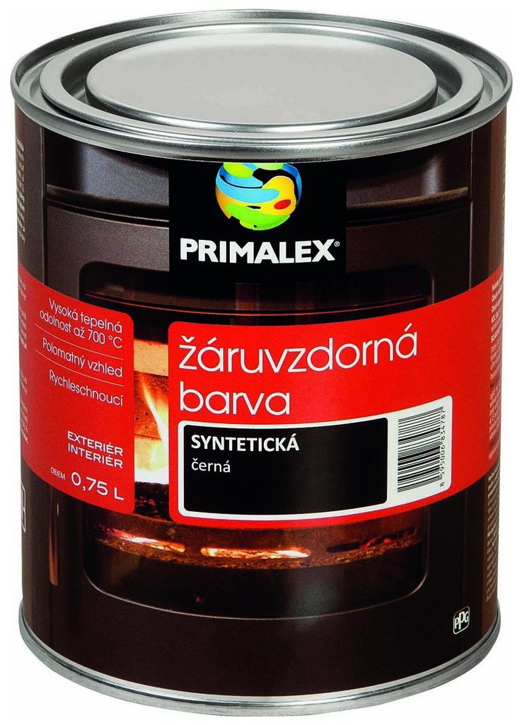 Primalex Kovářská žáruvzdorná barva černá 0,75 l