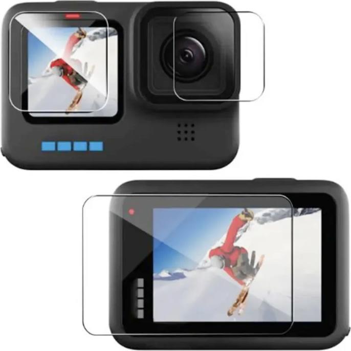 PrimeGuard Ochranné tvrzené sklo pro GoPro Hero 12 Transparentní 3 ks v sadě