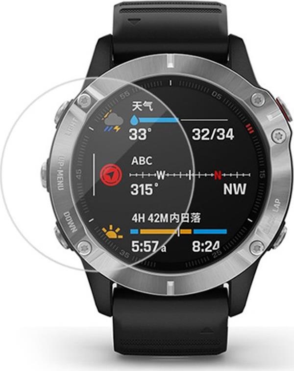 PrimeGuard Tvrzené sklo pro Garmin Fenix 6X Pro, transparentní