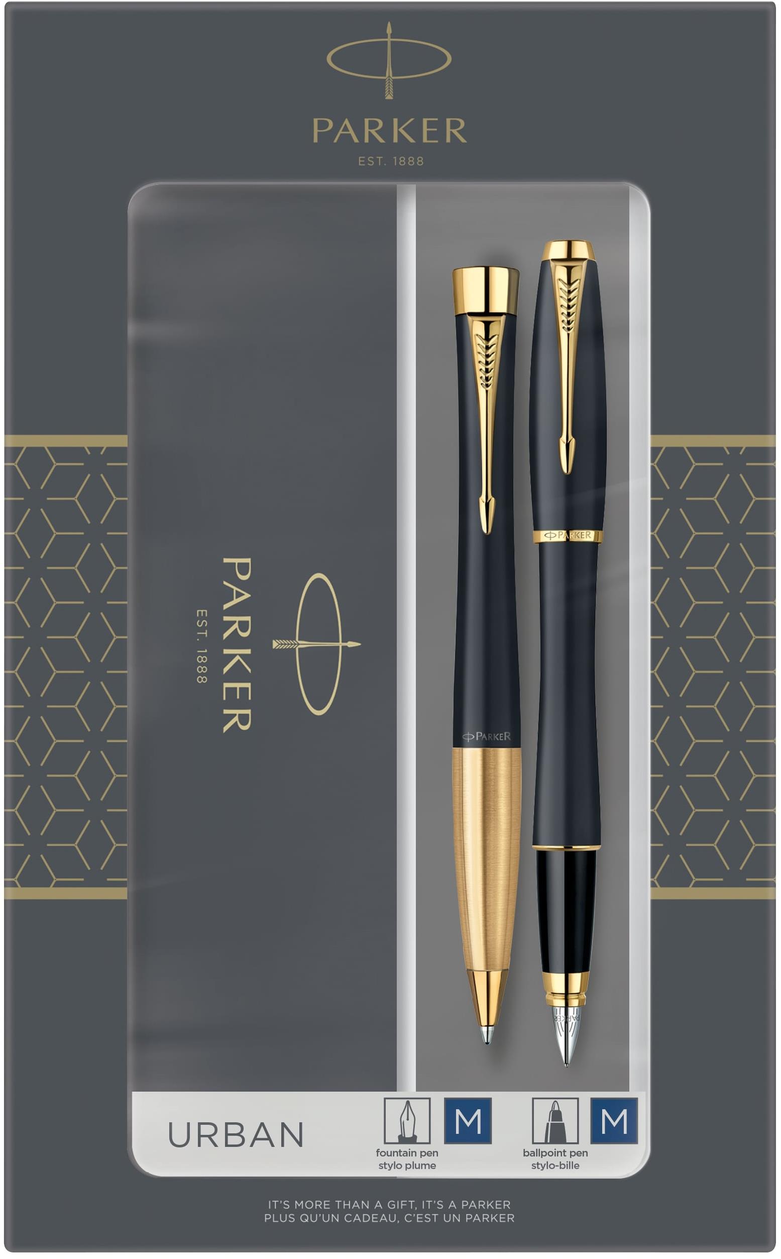 Parker Urban Matte Black GT Duo Set - kompletní sadu psacích potřeb
