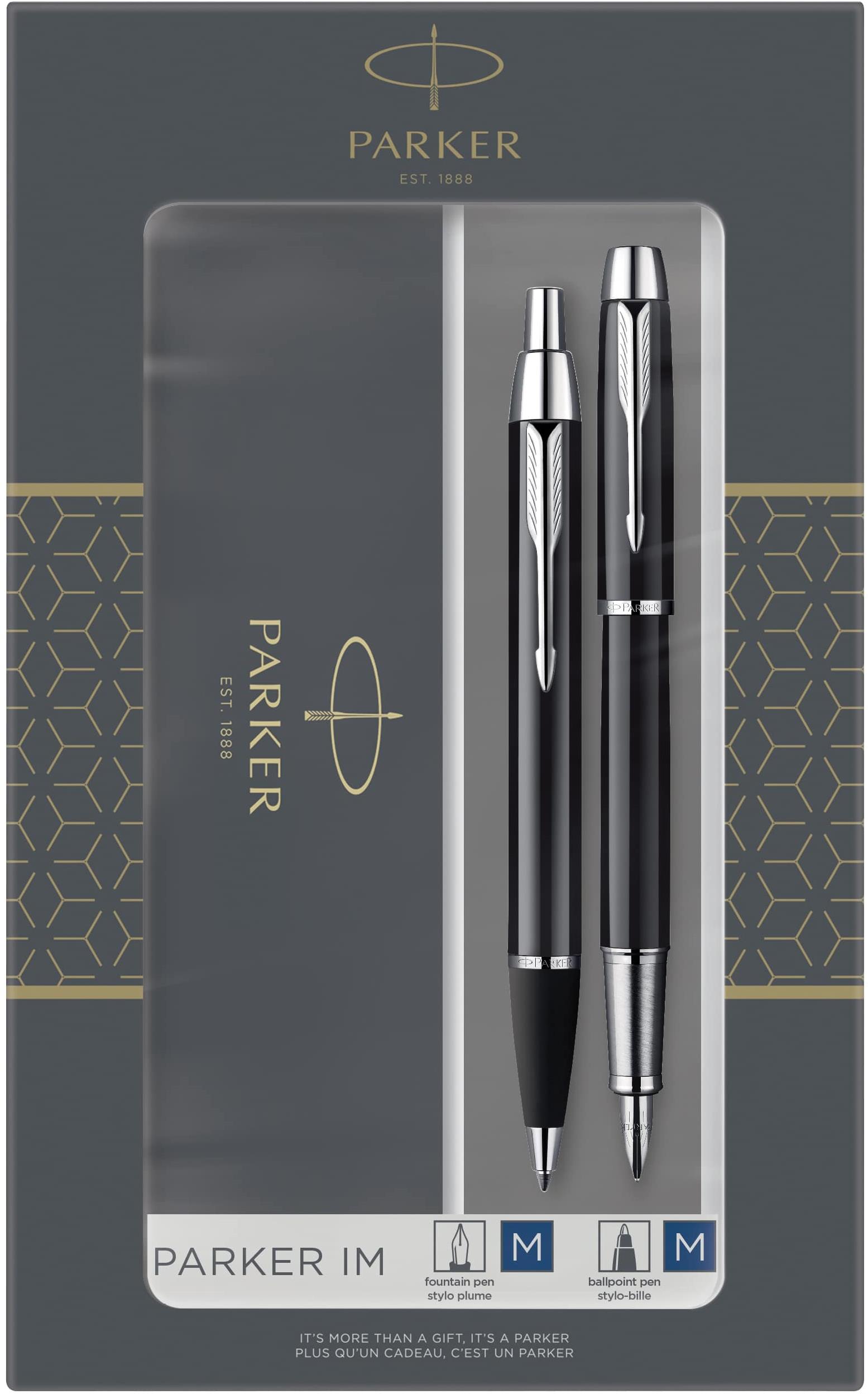 PARKER IM Black CT Duo Set - elegantní kuličkové a plnicí pero