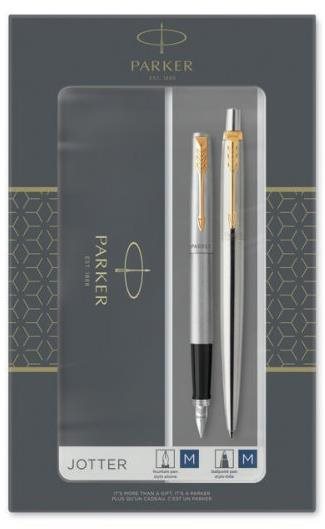 PARKER Jotter Stainless Steel GT Duo Set - elegantní psací potřeby