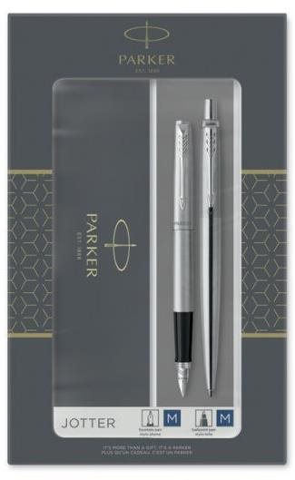 PARKER Jotter Stainless Steel CT Duo Set v elegantním designu