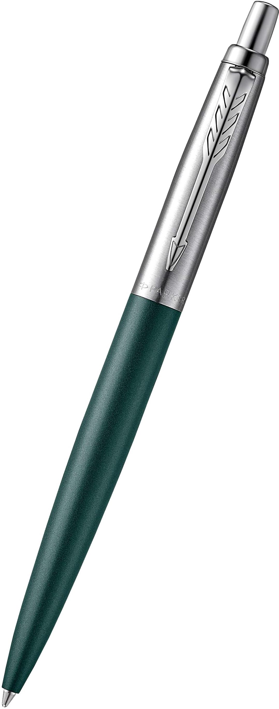 Parker Jotter XL Matte Green CT - spolehlivý psací kousek s tvrdým plastem a kovovým uzávěrem.