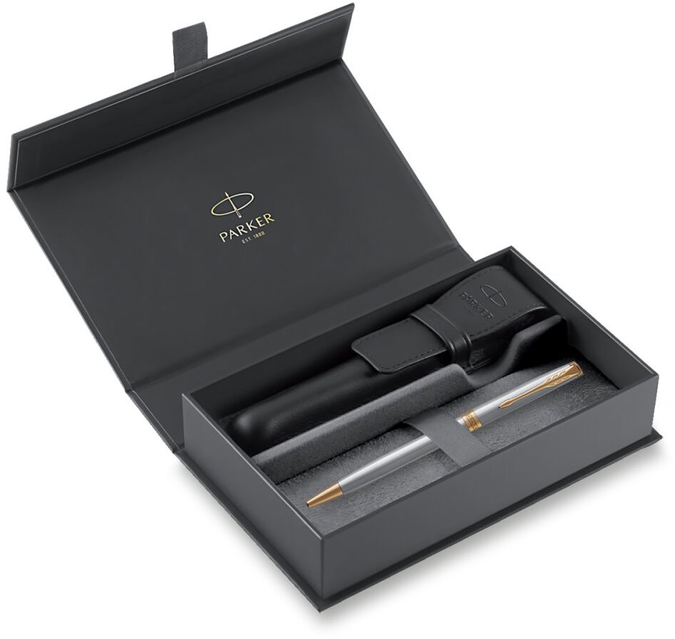 PARKER Sonnet Stainless Steel GT propiska v pouzdře