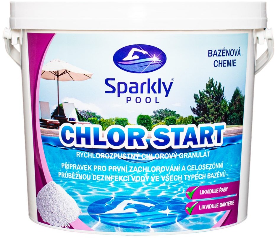 Sparkly POOL Chlor start 3 kg