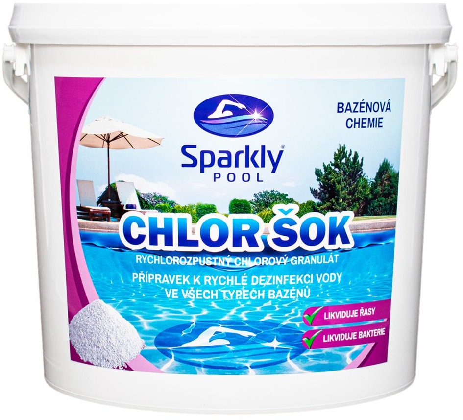 Sparkly POOL Chlor šok 5 kg