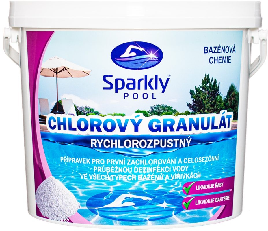 Sparkly POOL Chlorový granulát 3 kg