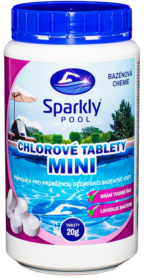 Sparkly POOL Tablety do bazénu chlorové MINI 1 kg