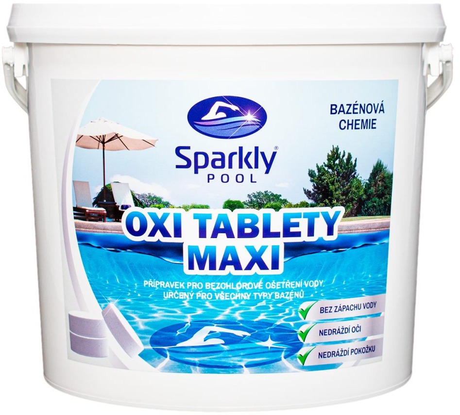 Sparkly POOL Oxi kyslíkové tablety MAXI 5 kg