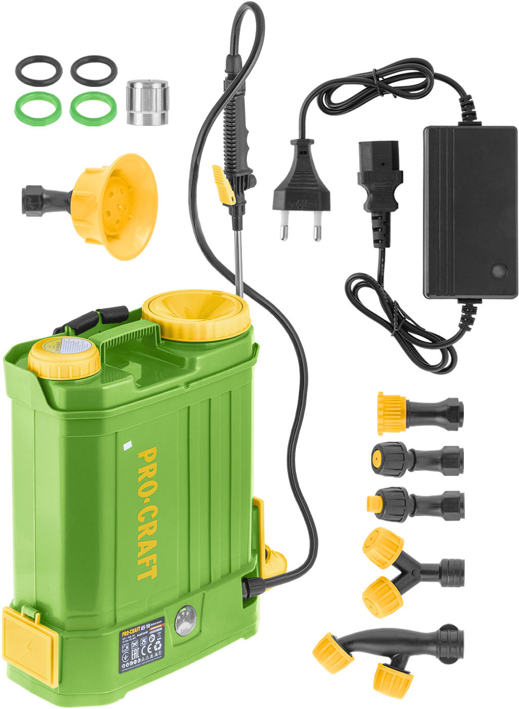 PROCRAFT Postřikovač AKU AS-10, 10l (1 × 8Ah)