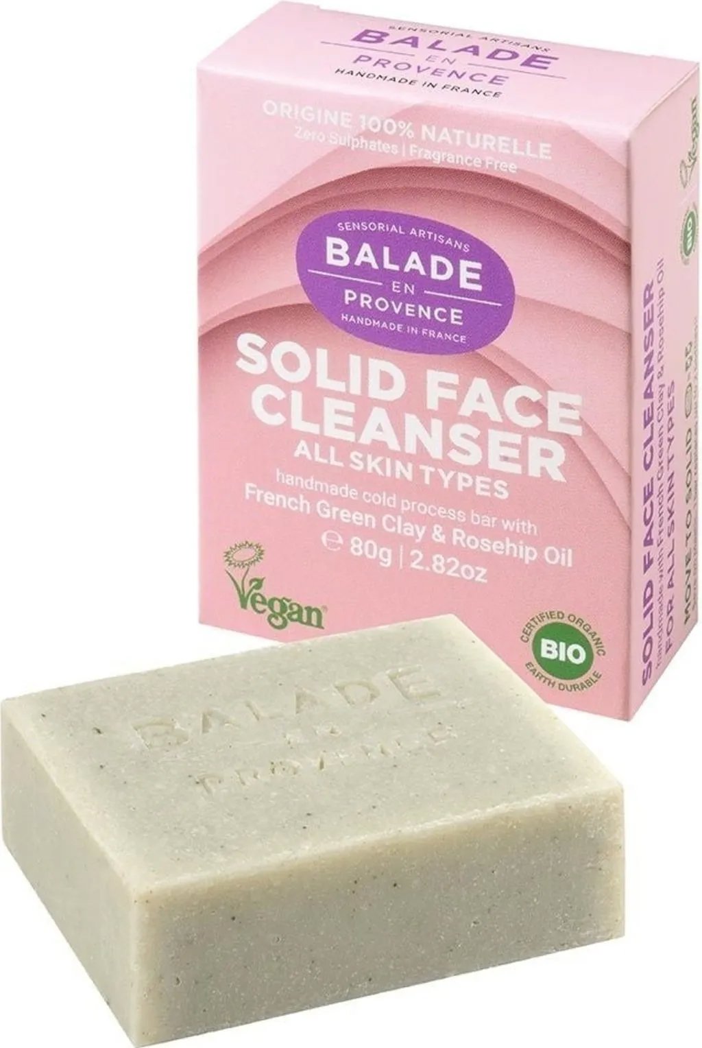 Balade en Provence Jemné tuhé odličovací mýdlo na obličej 80 g