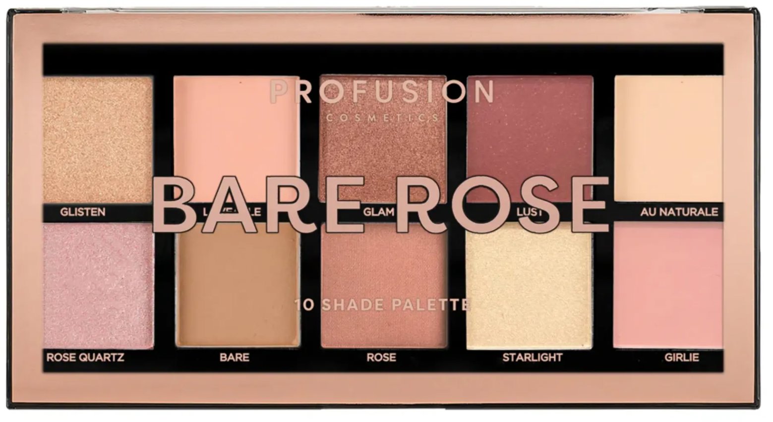 Profusion paletka očních stínů Bare Rose, 16 g