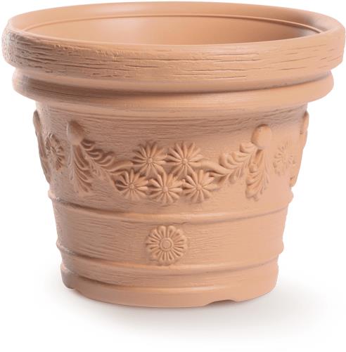 PROSPERPLAST Květináč DECORA DBDE45, cihlový, průměr 450 mm