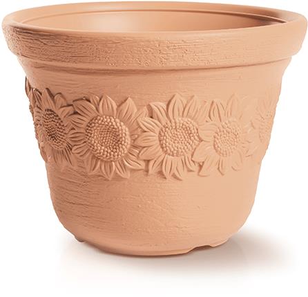 PROSPERPLAST Květináč SUNNY DBSU40, cihlový, průměr 400 mm