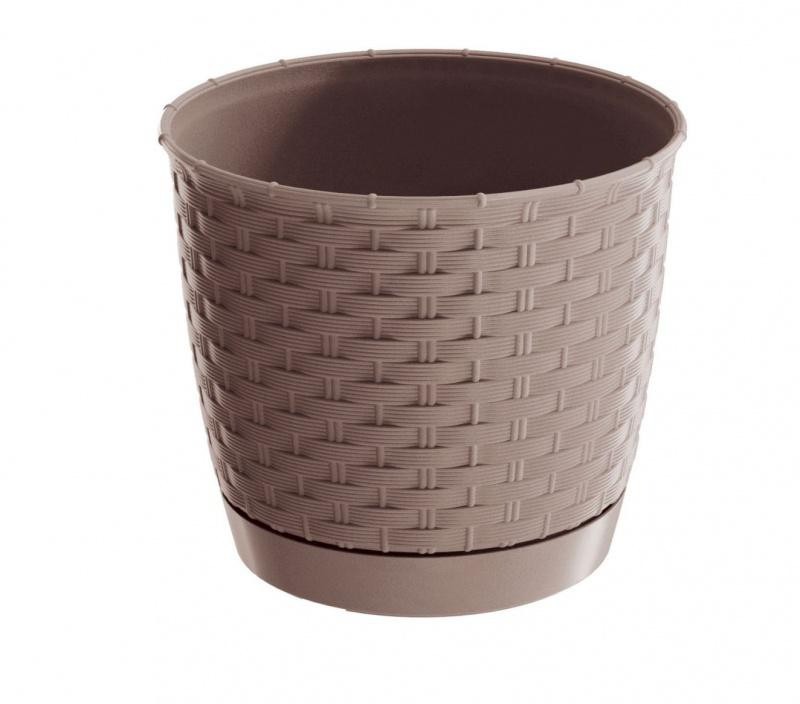 PROSPERPLAST Květináč RATOLLA ROUND DRLO300, béžový