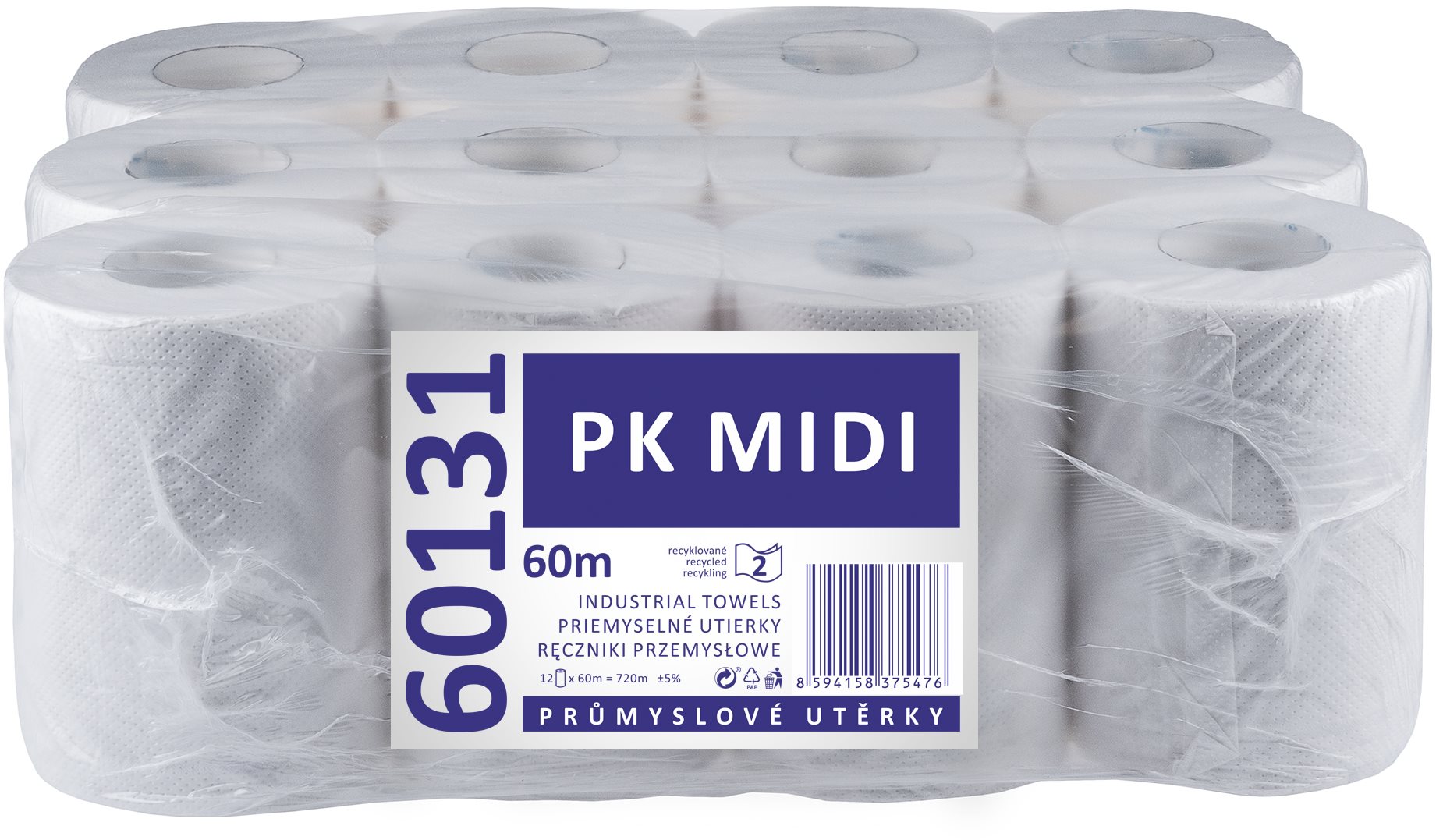 LINTEO PK MIDI bílé 12 ks