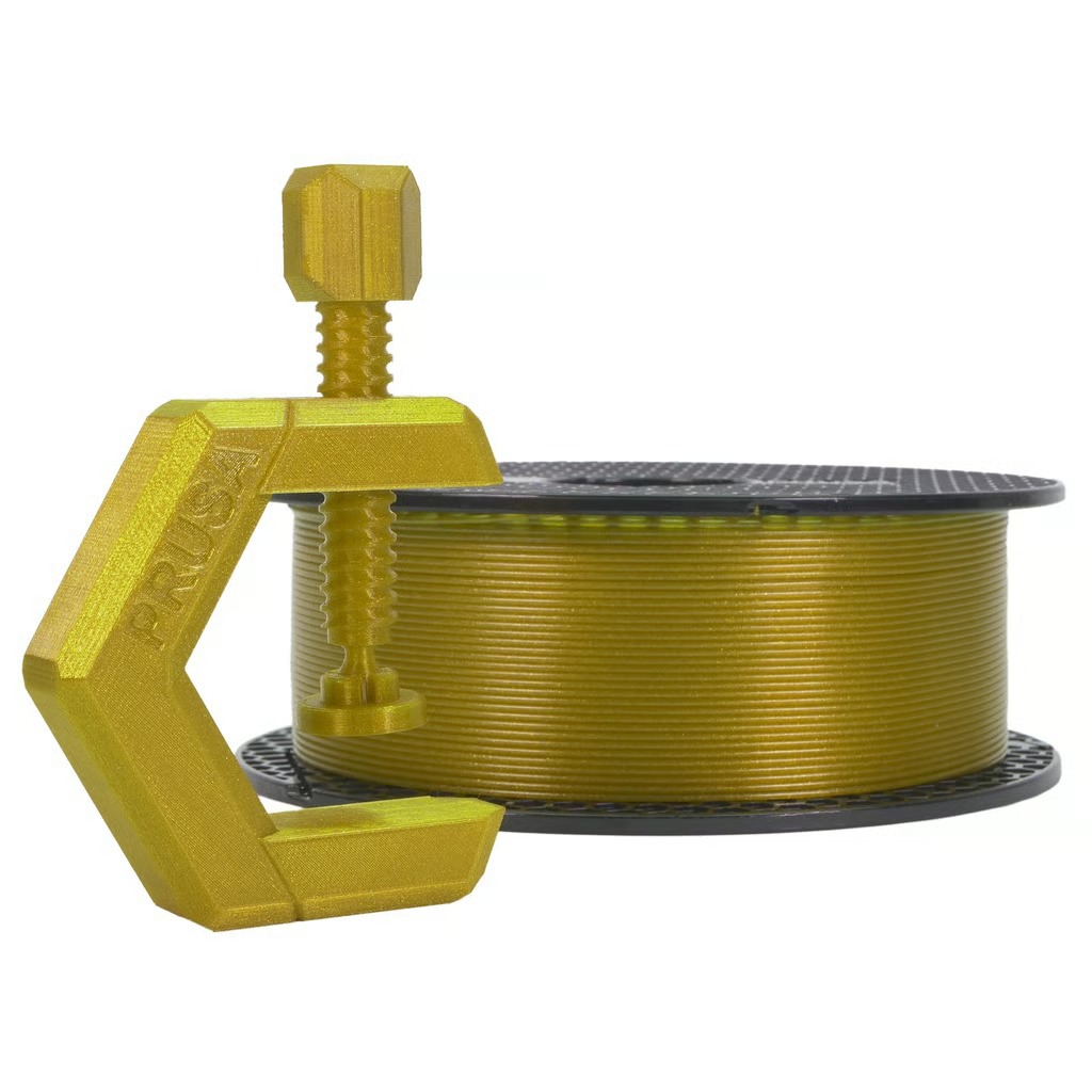 Prusament PETG Yellow Gold 1kg - vysoce kvalitní filament pro 3D tisk