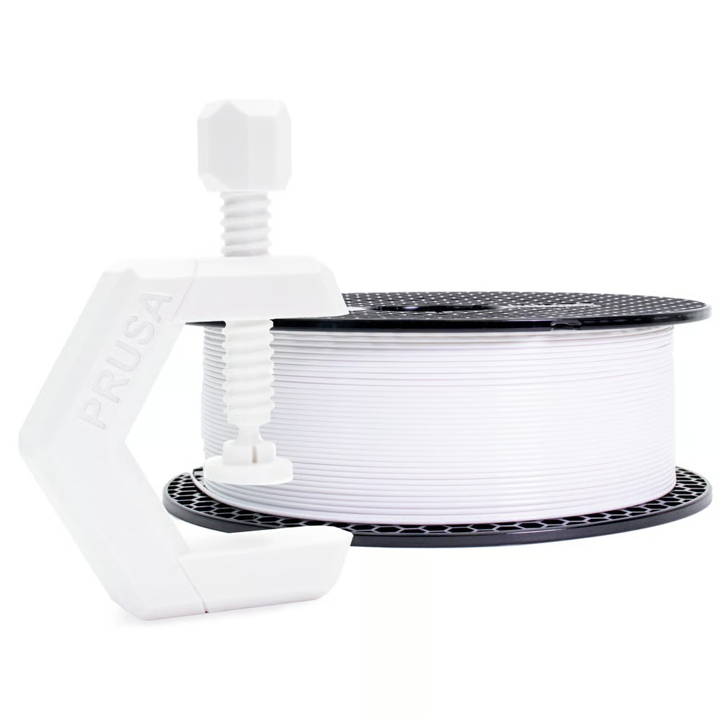Prusament PETG Signal White 1kg - vysokovýkonný filament pro 3D tisk
