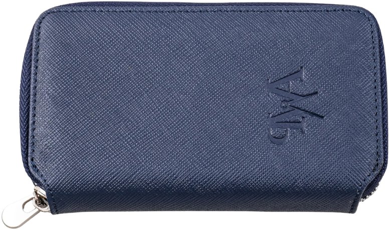 Prague WATCH Accessories Saffiano Zip Case Double modrá